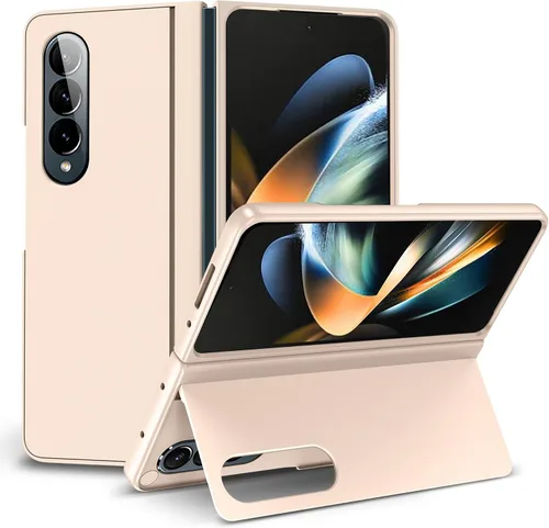 Vista 14 de Funda para Samsung Galaxy Z Fold 4 [soporte magnético oculto], Z Fold 4 0.18 oz Kickstand Funda para teléfono delgada y dura PC parachoques a prueba