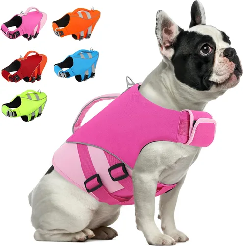 Vista 8 de Chaleco salvavidas para perros XS, chaleco salvavidas para perros pequeños, chaleco salvavidas para perros pequeños, chaleco salvavidas