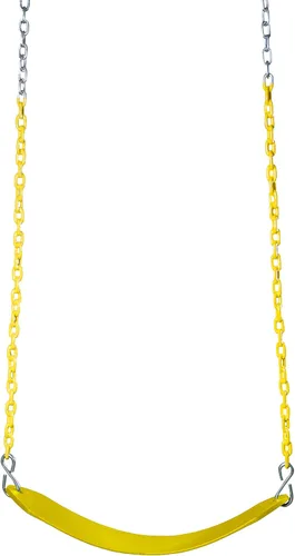 Vista 7 de Gorilla Playsets 04-0002-B/B Cinturón oscilante de lujo con cadenas recubiertas - Azul con Cadenas Azules