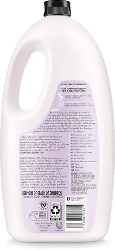 Vista 2 de Love Home and Planet - Detergente para lavavajillas, gel de lavanda y aceite de argán, 56 onzas
