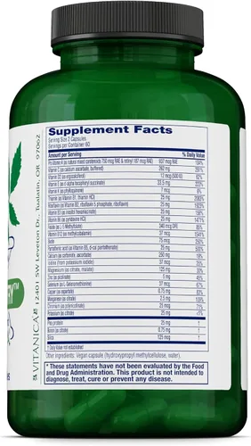 Vista 2 de Vitanica Vegan Symmetry - Apoya una dieta vegana con magnesio, proteína de guisante, vitamina D y más - Sin OMG y sin gluten - 120 cápsulas