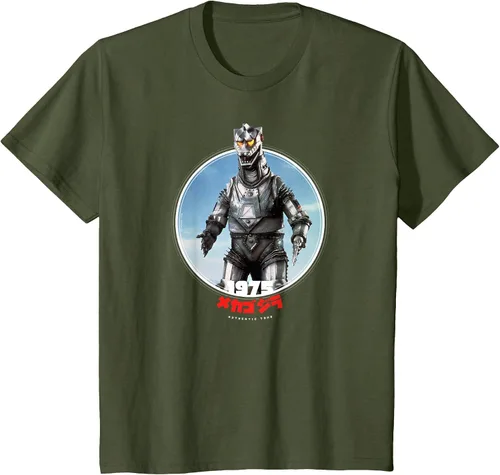 Vista 26 de Godzilla Mechagodzilla 1975 Icons of Toho T-Shirt Asphalt Grey