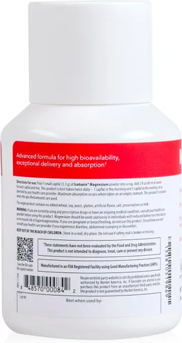 Vista 6 de Magnesio Isotonix – Apoya el sueño, la salud muscular, la salud cardiovascular y la salud ósea – Fórmula de magnesio de alta absorción 90 porciones