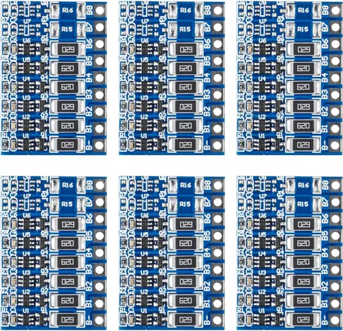 Vista 9 de Alinan 6 unids 3S 21 V 4.2 V Li-ion Balancer Junta 18650 Li-ion Balncing Carga Completa Batería Balance Función de Protección Junta
