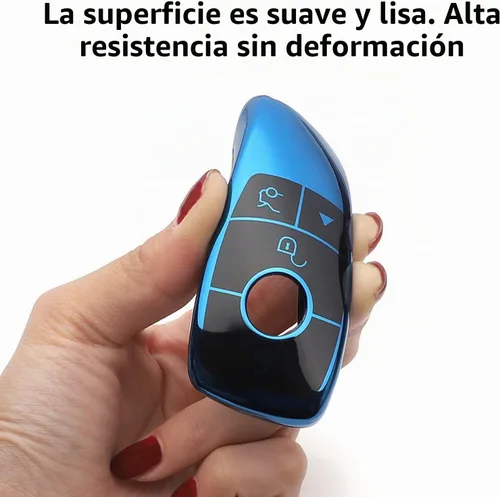 Vista 3 de Creativity Adecuado para funda de llaves Mercedes Benz. La caja de llaves de TPU suave avanzada es compatible con CLS CLA GLA AMG A C E S G GLC GLE