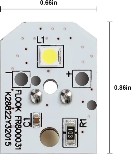 Vista 5 de WR55X11132 Reemplazo de lámpara LED para refrigerador, se adapta al módulo de luz LED GE refrigerador, reemplaza WR55X25754 WR55X30602 WR55X26486