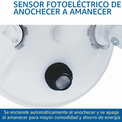 Vista 7 de Lithonia Lighting OFTH 300PR 120 P WH-M12 - Soporte ajustable doble PAR con atardecer a amanecer, 120 voltios, 300 vatios, color blanco
