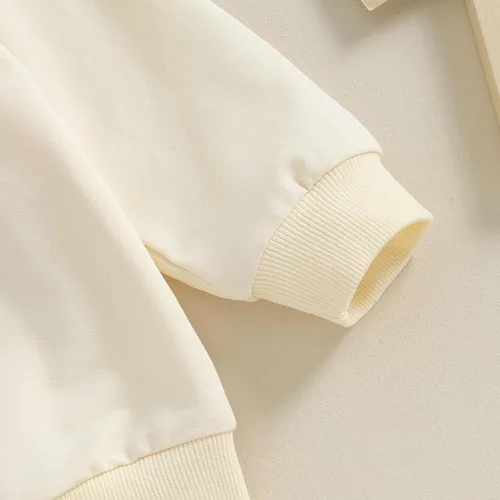 Vista 5 de Gueuusu Conjunto de 2 piezas de sudadera de manga larga para bebé niño y niño pequeño