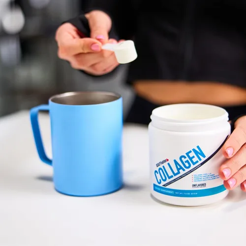 Vista 3 de Sculpt Nation por V Shred Collagen Peptides Powder - Tipos I, II y III Colágeno Plus Ácido Hialurónico para apoyar la salud saludable del cabello