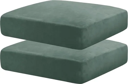 Vista 22 de MAXIJIN Fundas de cojín elásticas de terciopelo para sofá, funda de cojín suave de repuesto para sofá de dos plazas, protector de asiento