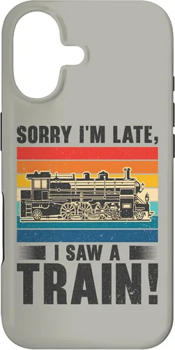 Vista 32 de Funda para iPhone 13 Pro Max Train Railroad Locomotora de tren de vapor para motor Trainspotting