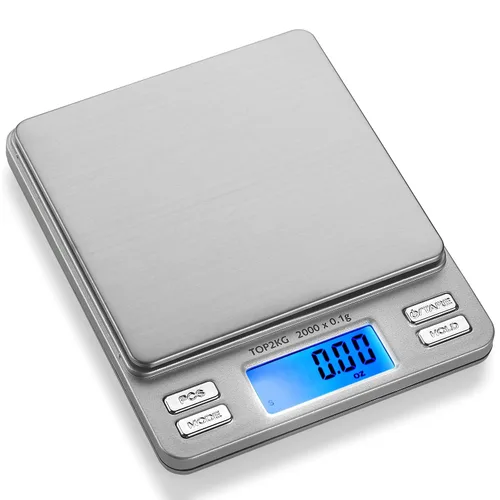 Vista 9 de Báscula Digital Pro de Bolsillo Smart Weigh 500g x 0.01g – 6 Unidades: g, oz, gn, ozt, DWT, ct – Alta Precisión para Cocina, Hierbas y Joyería