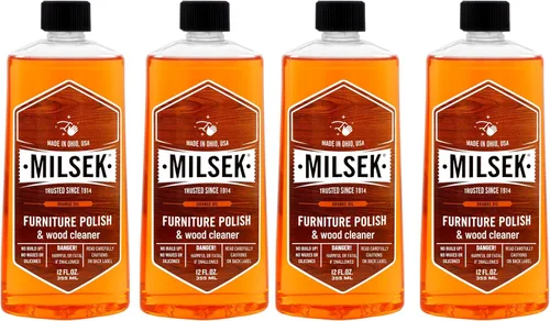 Vista 10 de Milsek ORR-4 Limpiador de Muebles cera, con Aceite de naranja, Transparente, 12 onzas