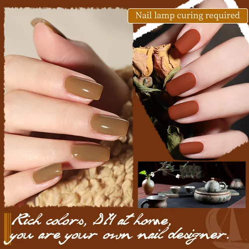 Vista 5 de JODSONE - Juego de 100 esmaltes de uñas de gel (5 ml cada uno) con capa base que no se limpia, capa de base que se borra y capa superior mate