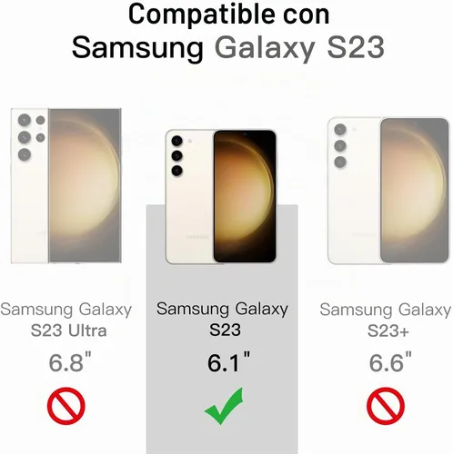 Vista 2 de JETech Funda magnética para Samsung Galaxy S23, compatible con MagSafe, transparente Funda protectora para teléfono a prueba de golpes, parte