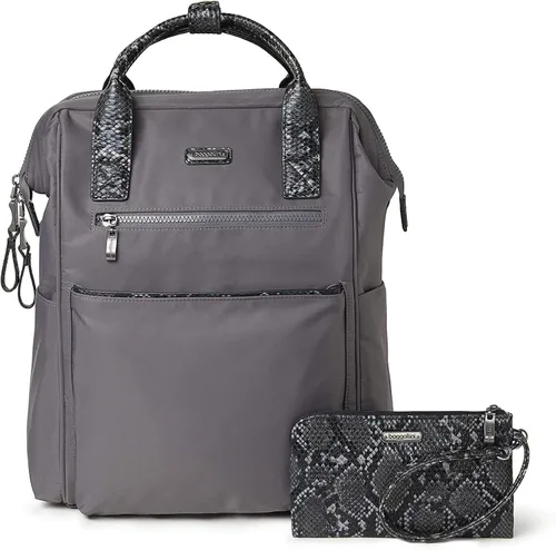 Vista 10 de Baggallini Mochila Soho para mujer, Negro, talla única
