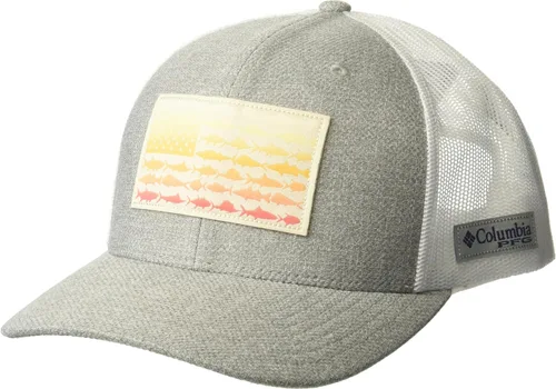 Vista 83 de Columbia Gorra de Béisbol de Malla con Logotipo PFG Unisex para Adultos Bandera de fósil antiguo/trucha
