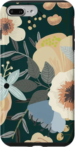 Vista 9 de Funda para iPhone 14 con diseño floral botánico de flores silvestres (bosque)