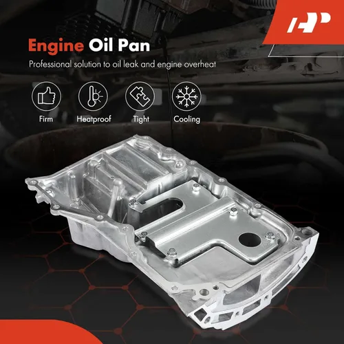 Vista 2 de A-Premium Cárter de aceite de motor con tapón de drenaje compatible con Mazda 3 2006-2013, 3 Sport 2009-2013, solo 2.0L