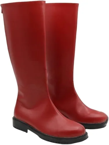 Vista 2 de DUNHAO COS Anime Saitama - Zapatos de cosplay para adultos, botas de cuero para adultos, zapatos de rendimiento de escenario
