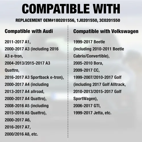 Vista 5 de Correa de retención duradera para tapa de depósito de combustible con ojales, compatible con Volkswagen Beetle Golf y Audi A1 A3, accesorios