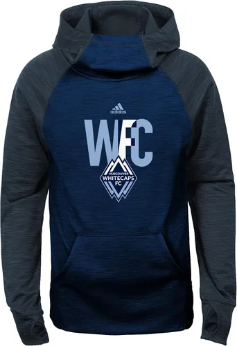 Vista 5 de adidas Sudadera con capucha de manga larga Target Forward para niñas de la MLS, variación del