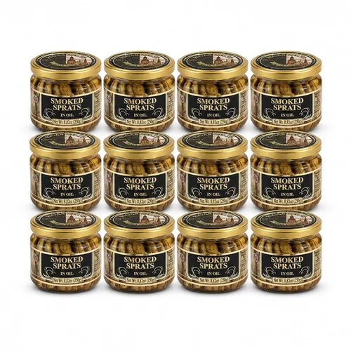 Vista 8 de Riga Gold Espadines ahumados en aceite, 8.82 oz (250 g), paquete de 3
