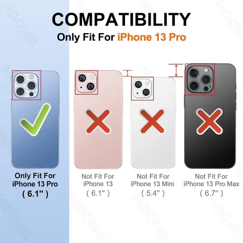 Vista 133 de HOOMIL Funda para iPhone 7 Plus/iPhone 8 Plus de 5.5 Pulgadas, sin amarillamiento, protección contra caídas, cubierta trasera dura transparente
