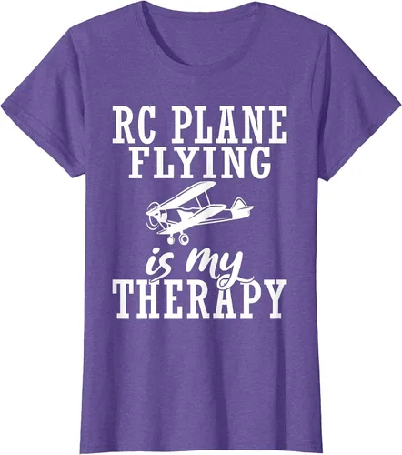 Vista 6 de RC Plane Flying is My Therapy RC Plane T-Shirt Asphalt Grey