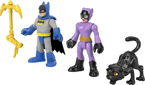 Vista 6 de Fisher-Price Imaginext DC Super Friends Batman & Catwoman - Juego de figuras para niños preescolares de 3 a 8 años