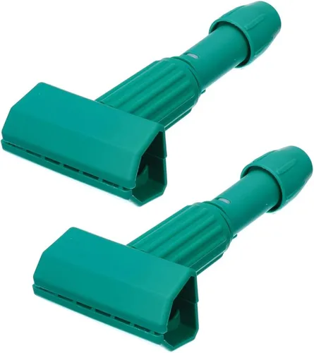 Vista 8 de Abrazaderas de trapeador comercial, mango de trapeador de cambio rápido, soporte de repuesto de cabezal de trapeador resistente, mango de trapeador