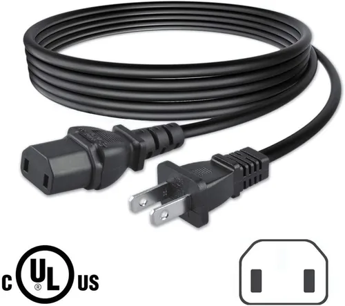 Vista 2 de ABLEGRID Cable de alimentación de CA de 2 clavijas para Xbox One 360 Falcon Jasper Slim JI-HAW JHT-038 Suministro
