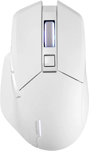 Vista 2 de PowerColor ALPHYN AM10 - Ratón inalámbrico para juegos, color blanco