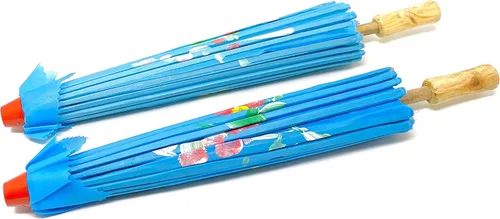 Vista 5 de TJ Global Pack de 2 sombrillas japonesas chinas de 33 pulgadas para bodas fotografías disfraces cosplay decoración y otros eventos 2 paraguas