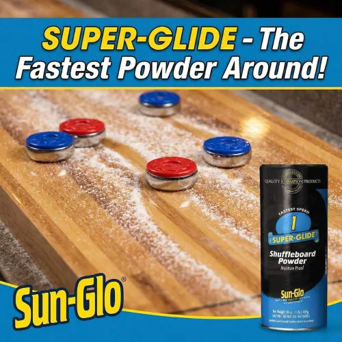 Vista 2 de Sun-Glo Paquete de seis cera de mesa Speed #1 Super-Glide para tabla de tejo