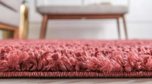 Vista 17 de Unique Loom Colección Davos Shag - Alfombra Lino