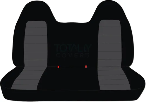 Vista 14 de Totally Covers Compatible con Ford F-150 F-250 F-350 1992-1998 Fundas de Asientos de Camión de Dos Tonos (Banco Sólido Delantero/Trasero) con/sin