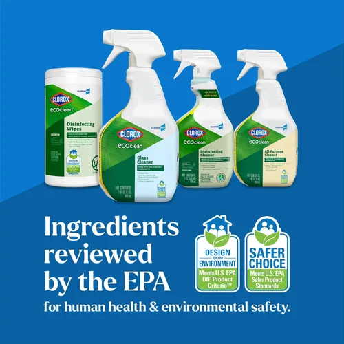 Vista 8 de CloroxPro Clorox EcoClean - Botella de spray limpiador de vidrio, 32 onzas líquidas, paquete de 9 (el paquete puede variar)