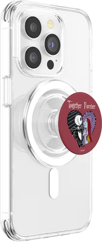 Vista 4 de Disney Jack y Sally Forever PopSockets MagSafe PopGrip de The Nightmare Before Christmas para iPhone