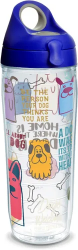 Vista 14 de Tervis Vaso térmico de doble pared con aislamiento de Dog Sayings hecho en Estados Unidos mantiene las bebidas frías y calientes, 16 onzas, clásico