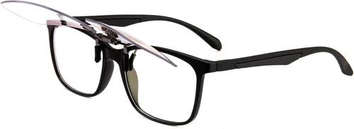 Vista 6 de FONHCOO Lentes de bloqueo de luz azul con clip para mujeres y hombres, clips en tus lentes graduados o de lectura, ligeros, sin marco, sin marco