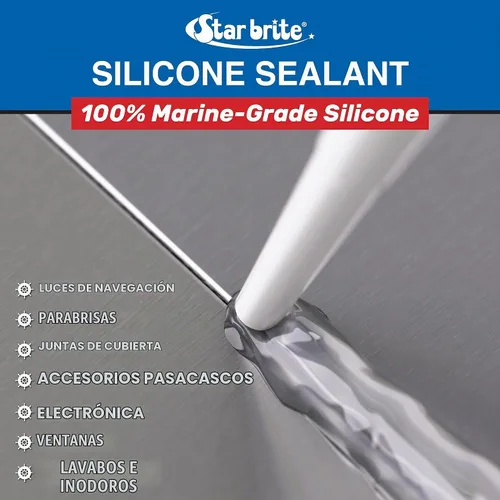 Vista 6 de STAR BRITE Sellador de Silicona Negro 2.8 OZ. (082103)
