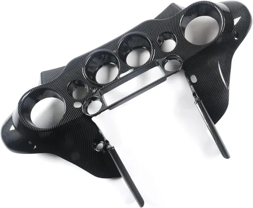 Vista 3 de Carenado interior de murciélago delantero con efecto de fibra de carbono, compatible con Harley Touring Street Glide Electra Glide FLHT FLHTC