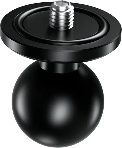 Vista 5 de BRCOVAN - Adaptador de bola de aleación de aluminio de 1 pulgada con perno roscado de 1/4 "-20 para cámara de acción y videocámara, compatible