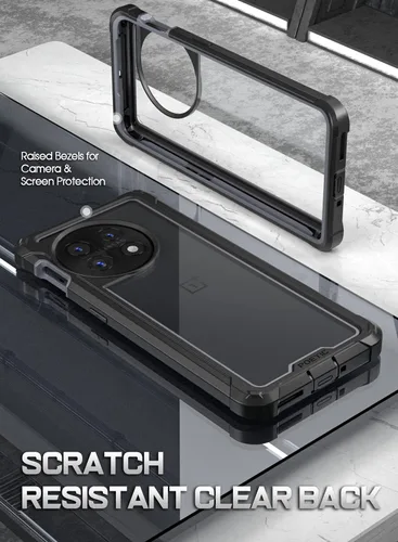 Vista 3 de Funda Poetic Guardian Compatible con OnePlus 11 5G de 6.7 pulgadas [Probada contra Caídas de Grado Militar de 20 Pies], Funda Protectora Resistente