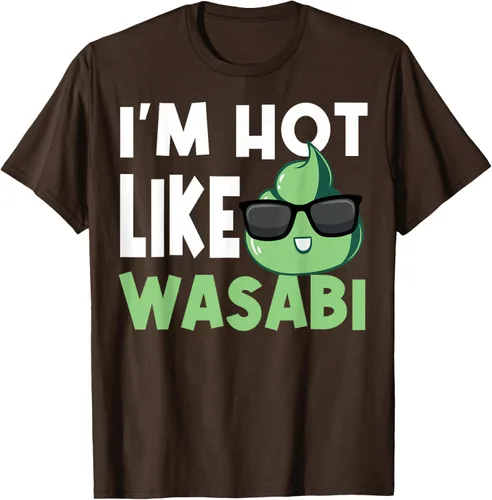 Vista 6 de Wasabi - Camiseta de condimentos de pasta picante de rábano picante japonés, Negro