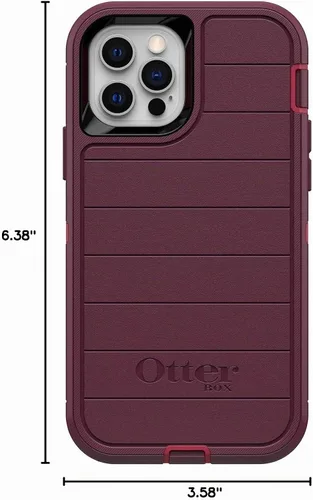 Vista 8 de Funda OtterBox Defender Series para iPhone 12 e iPhone 12 Pro (Solamente) - Clip de Funda Incluido - Protección Antimicrobiana - Empaque al Por