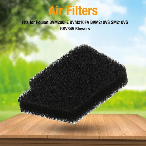 Vista 5 de SYOWADA 4 piezas de repuesto de filtro de aire para sopladores Craftsman 358794780 358794770 Reemplazo para Poulan BVM200FE BVM210FA BVM210VS