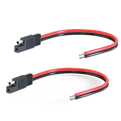 Vista 11 de ELFCULB Cable Conector SAE, 10AWG 1FT 2 Pines Conector Rápido SAE Enchufe de Desconexión para Panel Solar Carro Motocicleta (Paquete de 2)