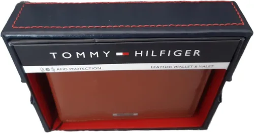 Vista 4 de Tommy Hilfiger Men's Genuine Leather RFID Protection Wallet, Tan, Taille unique, Classic